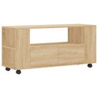 vidaXL Tv-bänk sonoma-ek 102x34,5x43 cm konstruerat trä - Bild 2