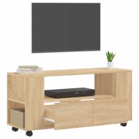 vidaXL Tv-bänk sonoma-ek 102x34,5x43 cm konstruerat trä - Bild 4