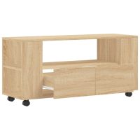 vidaXL Tv-bänk sonoma-ek 102x34,5x43 cm konstruerat trä - Bild 5