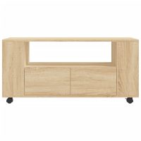 vidaXL Tv-bänk sonoma-ek 102x34,5x43 cm konstruerat trä - Bild 6