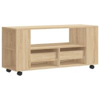 vidaXL Tv-bänk sonoma-ek 102x34,5x43 cm konstruerat trä - Bild 8