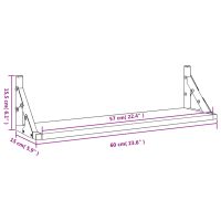 vidaXL Vägghyllor 2 st sonoma-ek 60x15x15,5 cm - Bild 10