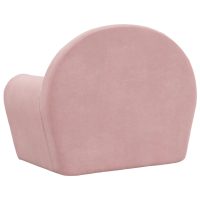 vidaXL Barnsoffa rosa mjuk plysch - Bild 5