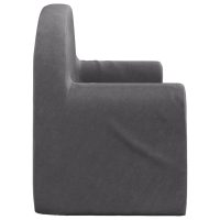 vidaXL Barnsoffa 2-sits antracit mjuk plysch - Bild 4