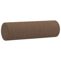 vidaXL 2-sits soffa med prydnadskuddar brun 120 cm tyg - Bild 6