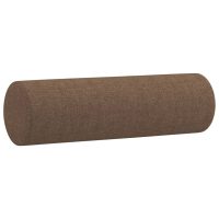 vidaXL 2-sits soffa med prydnadskuddar brun 140 cm tyg - Bild 6