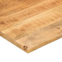 vidaXL Skrivbordsskiva med kurva 80x50x2,5 cm massivt grovt mangoträ - Bild 6