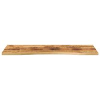 vidaXL Skrivbordsskiva med kurva 110x50x2,5 cm massivt grovt mangoträ - Bild 3