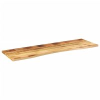 vidaXL Skrivbordsskiva med kurva 160x50x2,5 cm massivt grovt mangoträ - Bild 2