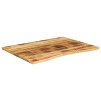 vidaXL Skrivbordsskiva med kurva 100x80x2,5 cm massivt grovt mangoträ - Bild 2