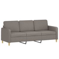 vidaXL 3-sitssoffa taupe 180 cm tyg - Bild 2