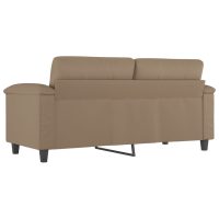 vidaXL 2-sitssoffa cappuccino 140 cm konstläder - Bild 5