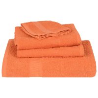 vidaXL Tvålhanddukar 2 st orange 30x30 cm 360 gsm 100% bomull - Bild 4