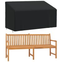 vidaXL Bänkskydd 3-sits svart 175x85x68/94 cm 420D oxford - Bild 2