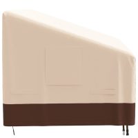 vidaXL Bänkskydd 3-sits beige 204x86x48/73 cm 600D oxford - Bild 4