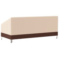 vidaXL Bänkskydd 3-sits beige 204x86x48/73 cm 600D oxford - Bild 5