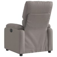 vidaXL Elektrisk reclinerfåtölj taupe tyg - Bild 4