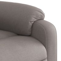 vidaXL Reclinerfåtölj med uppresningshjälp taupe tyg - Bild 10