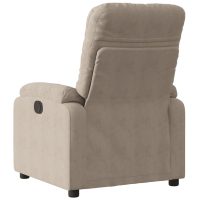 vidaXL Elektrisk reclinerfåtölj taupe mikrofibertyg - Bild 4