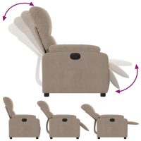 vidaXL Elektrisk reclinerfåtölj taupe mikrofibertyg - Bild 6