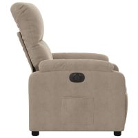 vidaXL Elektrisk reclinerfåtölj taupe mikrofibertyg - Bild 9