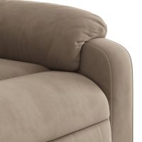 vidaXL Elektrisk reclinerfåtölj taupe mikrofibertyg - Bild 10