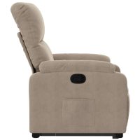 vidaXL Reclinerfåtölj med uppresningshjälp taupe mikrofibertyg - Bild 9