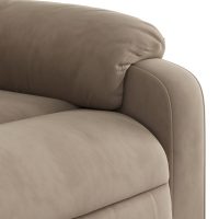 vidaXL Reclinerfåtölj med uppresningshjälp taupe mikrofibertyg - Bild 10