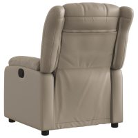 vidaXL Elektrisk reclinerfåtölj cappuccino konstläder - Bild 4