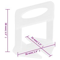 vidaXL Nivådistanser 1000 st 1 mm - Bild 7