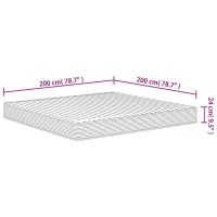 vidaXL Skummadrass medium mjuk 200x200 cm - Bild 7