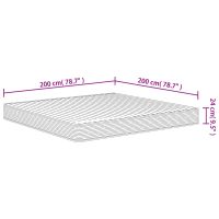 vidaXL Skummadrass medium mjuk 200x200 cm - Bild 9