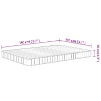 vidaXL Skummadrass medium mjuk 140x190 cm - Bild 7