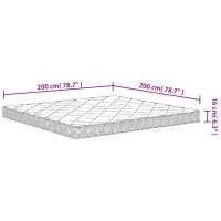 vidaXL Skummadrass medium mjuk 200x200 cm - Bild 7