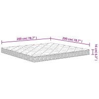 vidaXL Skummadrass medium mjuk 200x200 cm - Bild 9