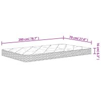 vidaXL Skummadrass medium mjuk 70x200 cm - Bild 7