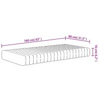 vidaXL Skummadrass för barn medium mjuk 80x160 cm - Bild 7