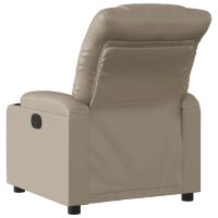 vidaXL Elektrisk reclinerfåtölj cappuccino konstläder - Bild 4