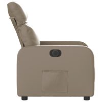 vidaXL Elektrisk reclinerfåtölj cappuccino konstläder - Bild 9