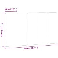 vidaXL Dyna till huvudgavel mörkgrön 90 cm sammet - Bild 10