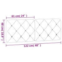 vidaXL Dyna till huvudgavel rosa 120 cm sammet - Bild 10