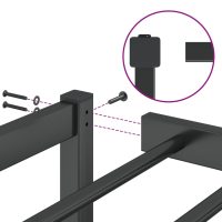 vidaXL Sängram metall svart 90x200 cm - Bild 8