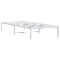 vidaXL Sängram metall vit 90x200 cm - Bild 4