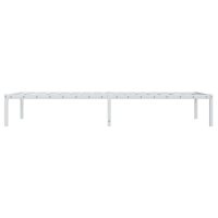 vidaXL Sängram metall vit 90x200 cm - Bild 6