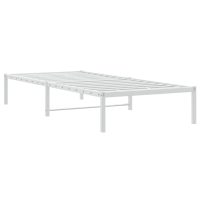 vidaXL Sängram metall vit 90x200 cm - Bild 7