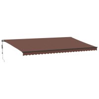 vidaXL Markis automatiskt infällbar brun 600x350 cm - Bild 2