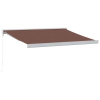 vidaXL Markis manuellt infällbar 300x250 cm brun - Bild 2