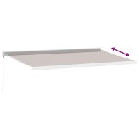 vidaXL Markis manuellt infällbar 500x300 cm brun - Bild 5