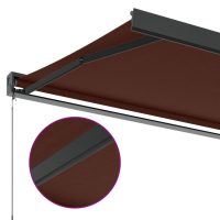 vidaXL Markis manuellt infällbar 350x250 cm brun - Bild 7