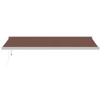 vidaXL Markis automatiskt infällbar 500x300 cm brun - Bild 3